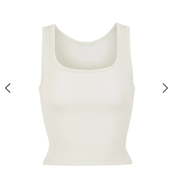SKIMS Tops - Skims Bone cotton ribbed tank